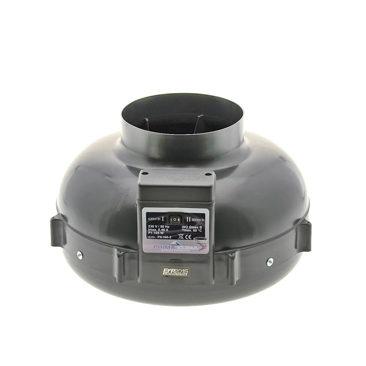PrimaKlima Fan  160mm - 420/800m³