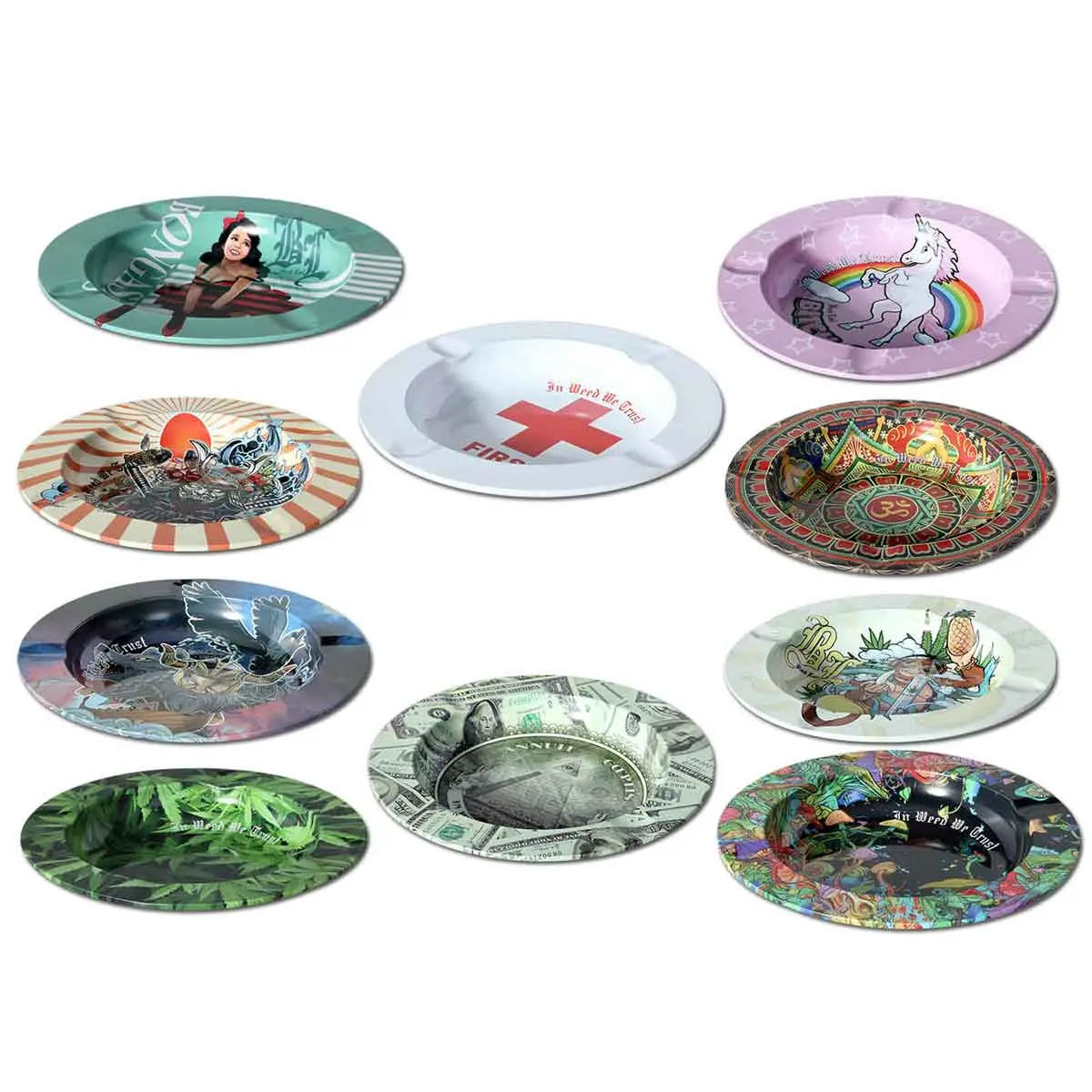 Black Leaf Ashtray 'Leafs'