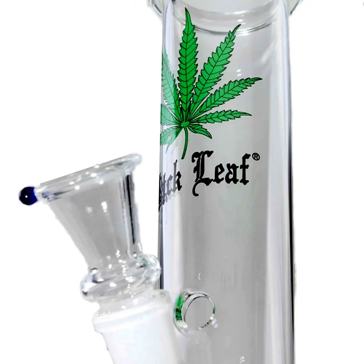 Black Leaf Cylinder Bong 'Leaf' 29 cm