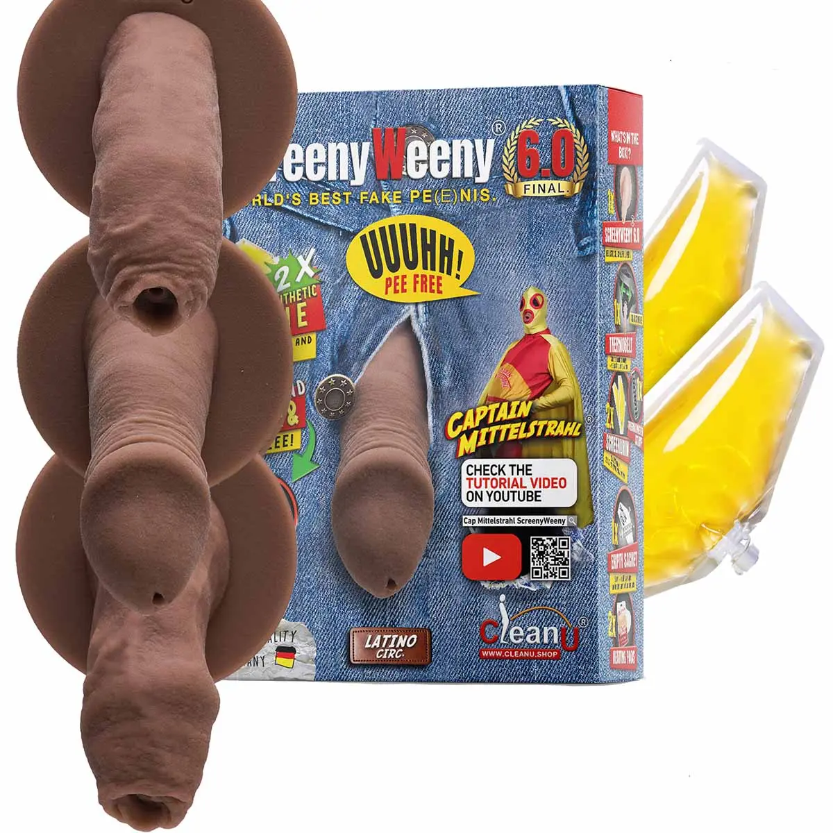 Screeny Weeny Fake Penis  - Latino / Brown