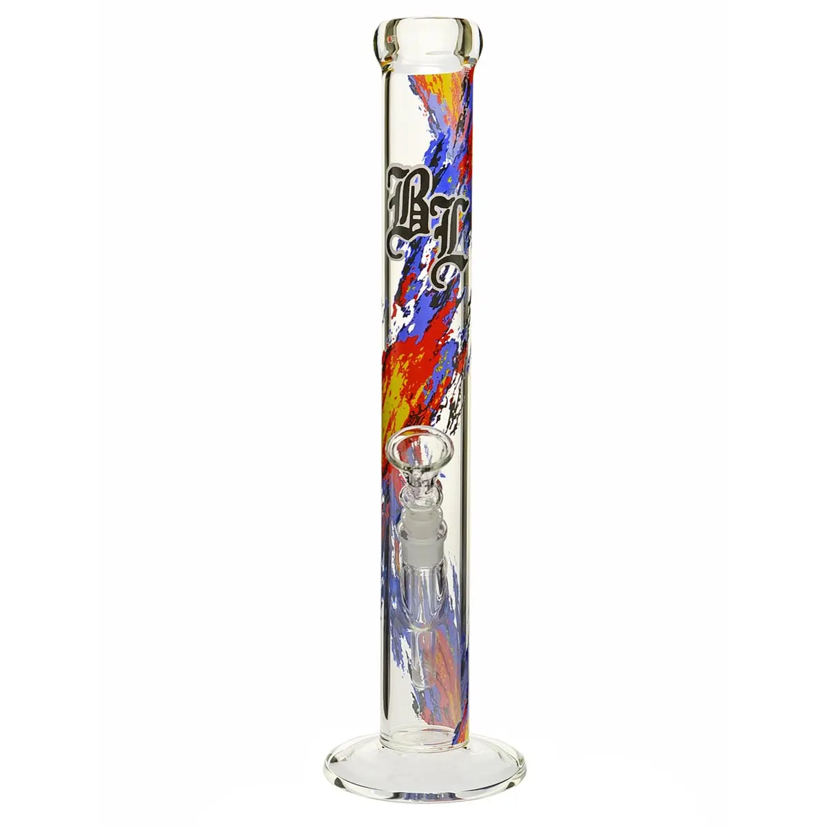 Black Leaf Glass Bong "Burn Baby Burn" 46 cm