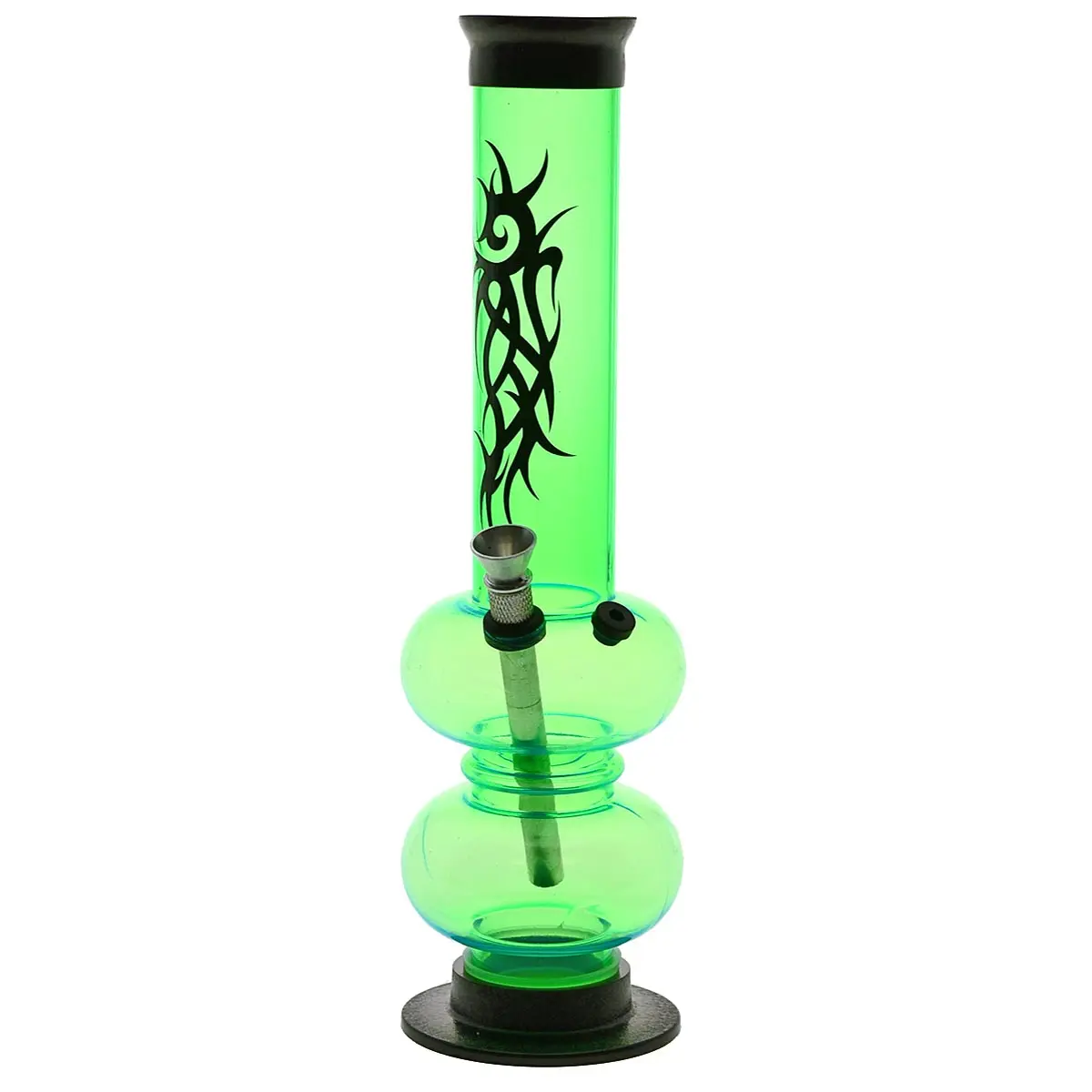 Acrylic Bong fluorescent "Tribal Fatso" 26 cm