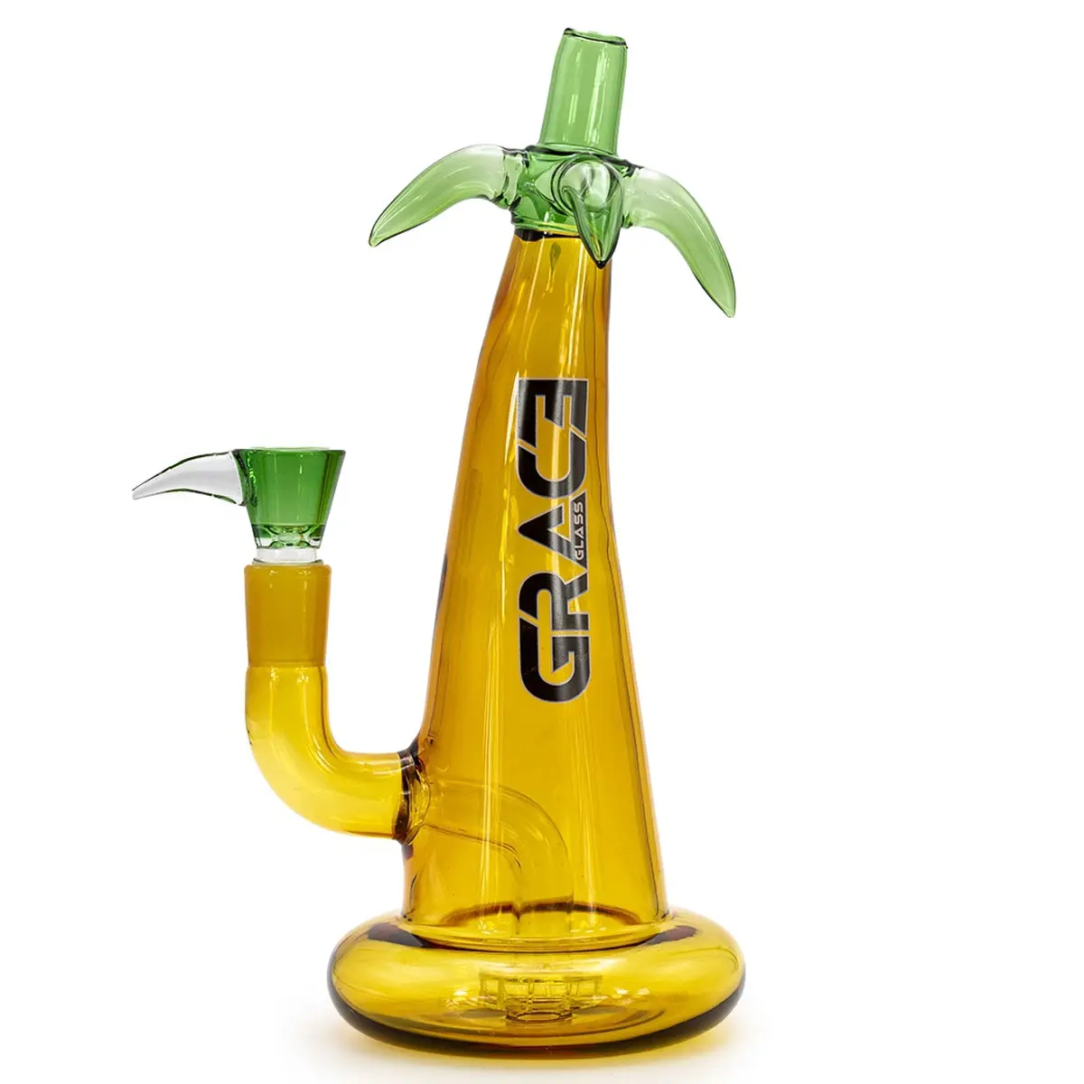 Grace Glass 'Yellow Palm' 27cm