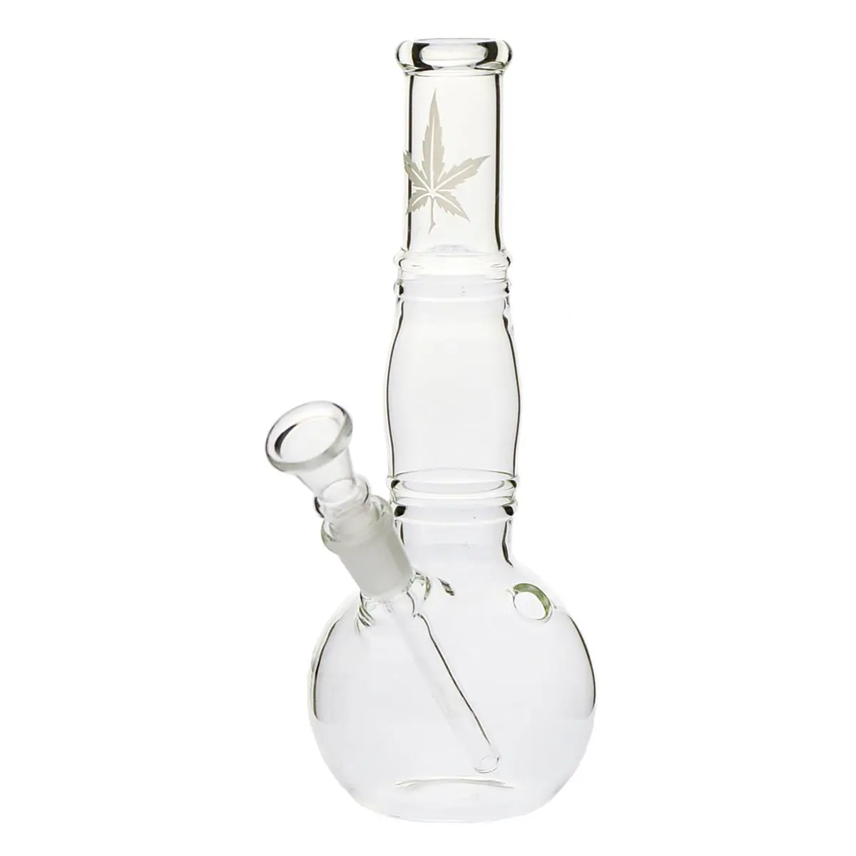 Mini Glass Bong with Hemp Design
