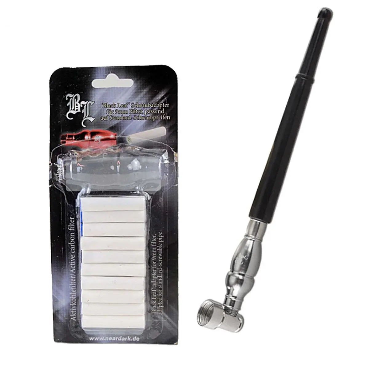 Black Leaf screw pipe with 10 activated carbon filters