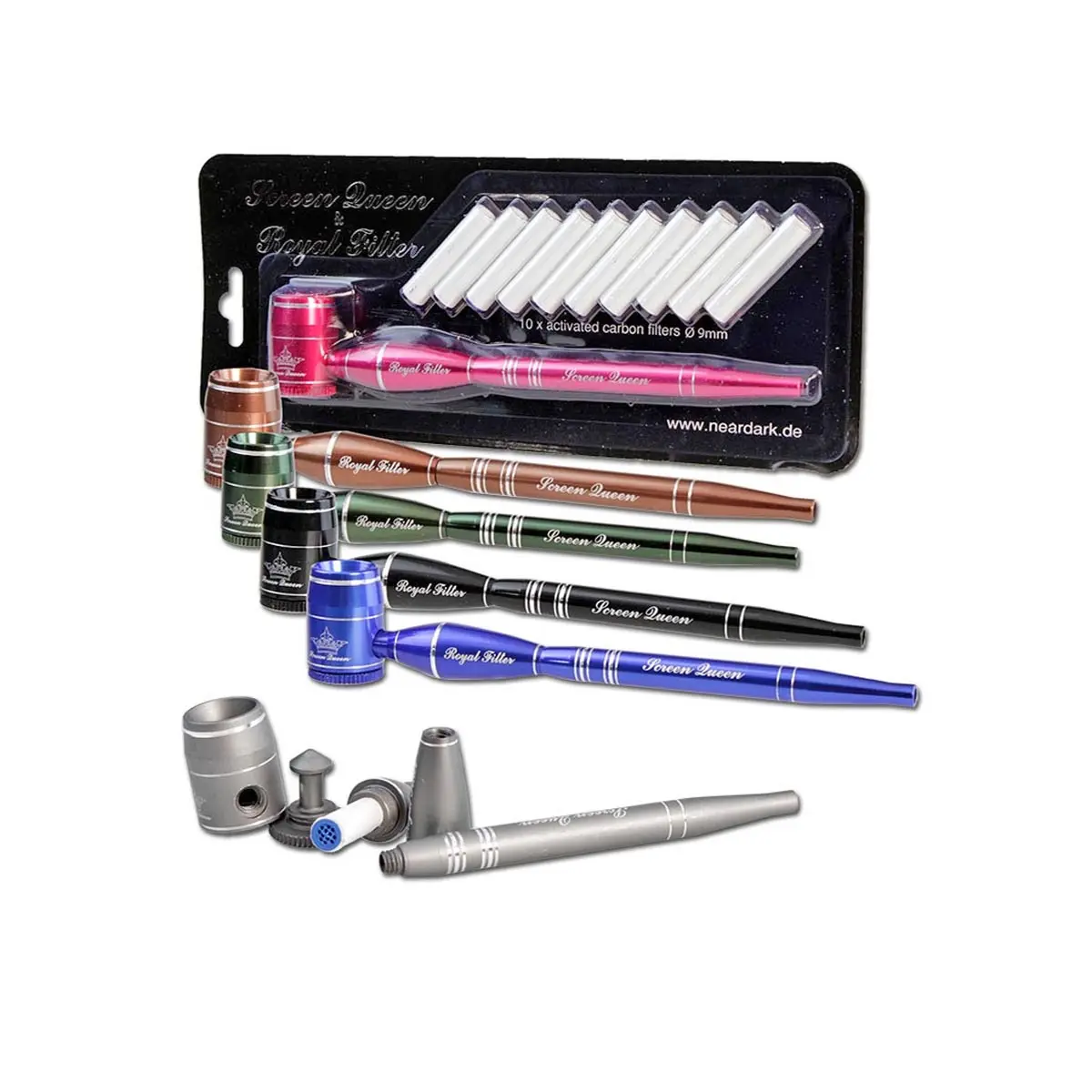 'Screen Queen' Pipe incl.  'Royal Filter' Adapter