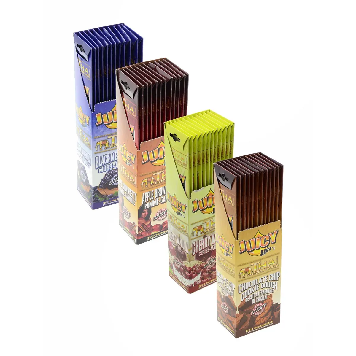 Juicy Jays Incense Sticks - 12 packs of 20