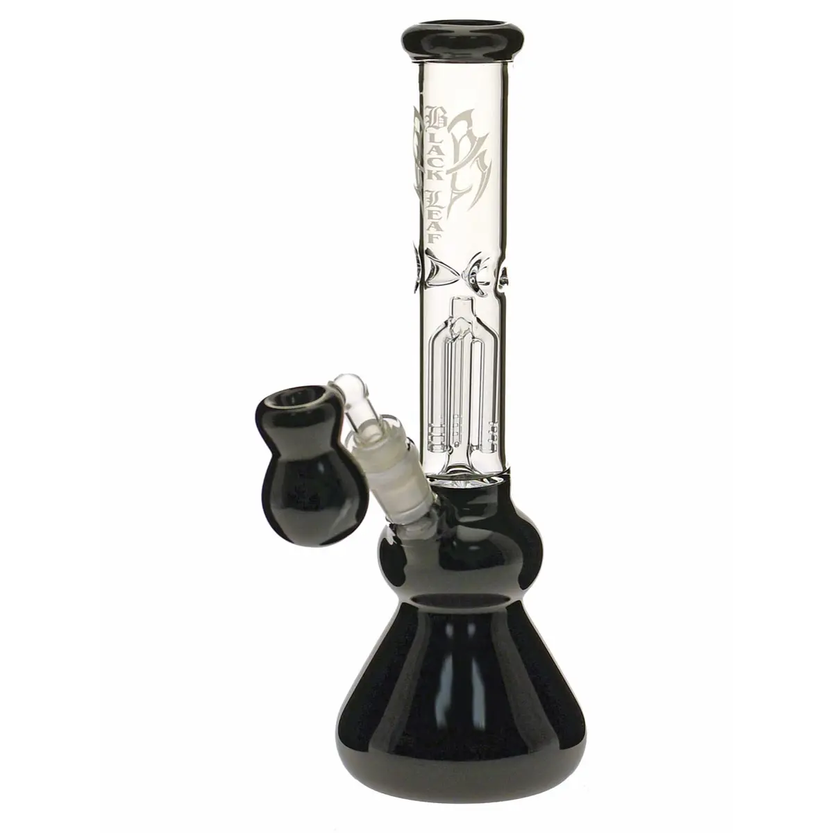 Black Leaf Percolator Bong ICE black 30cm