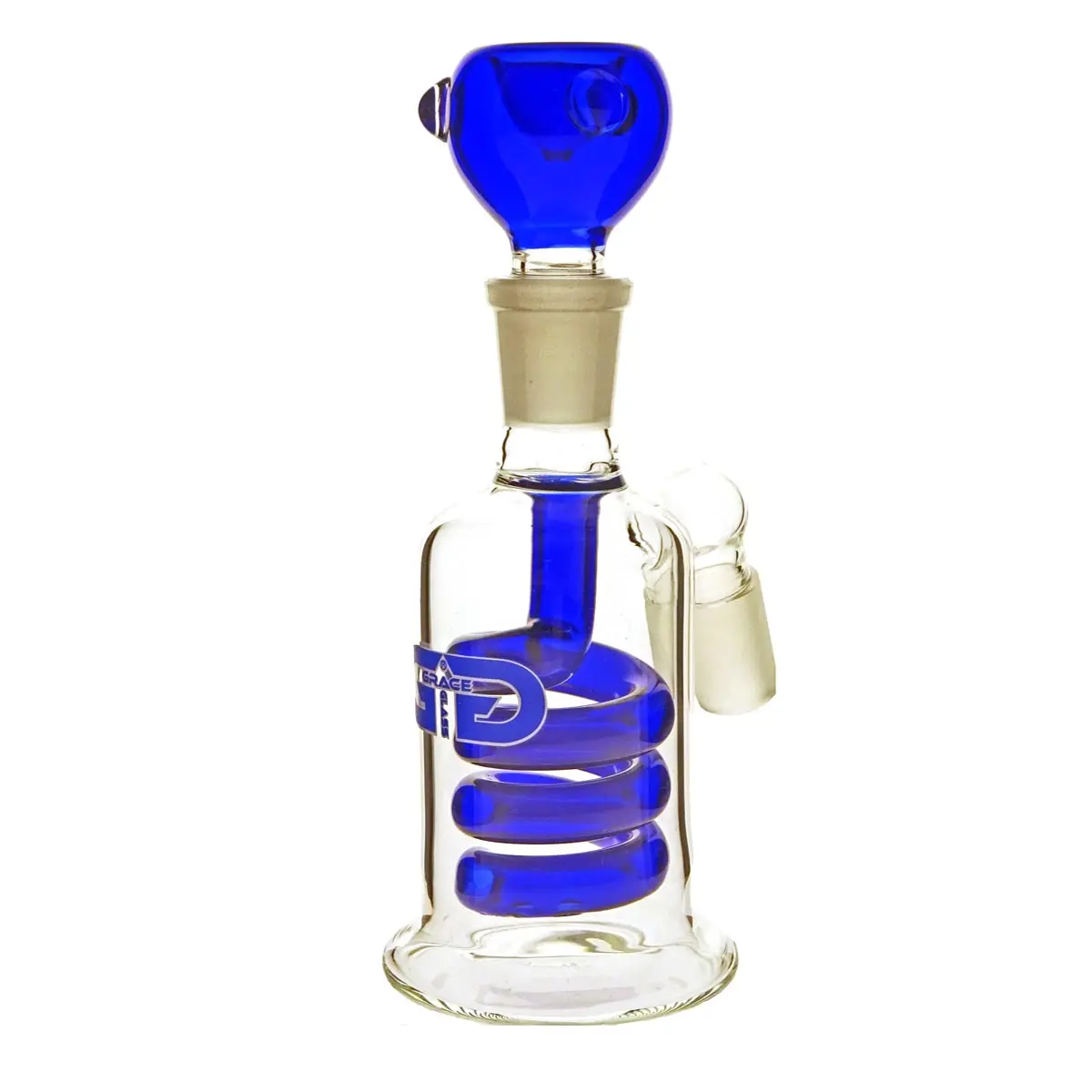 Grace Glass pre-cooler with spiral perc 18,8 - blue