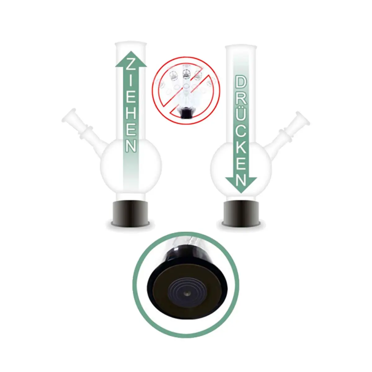 GHODT Ott-O Bong with suction cup