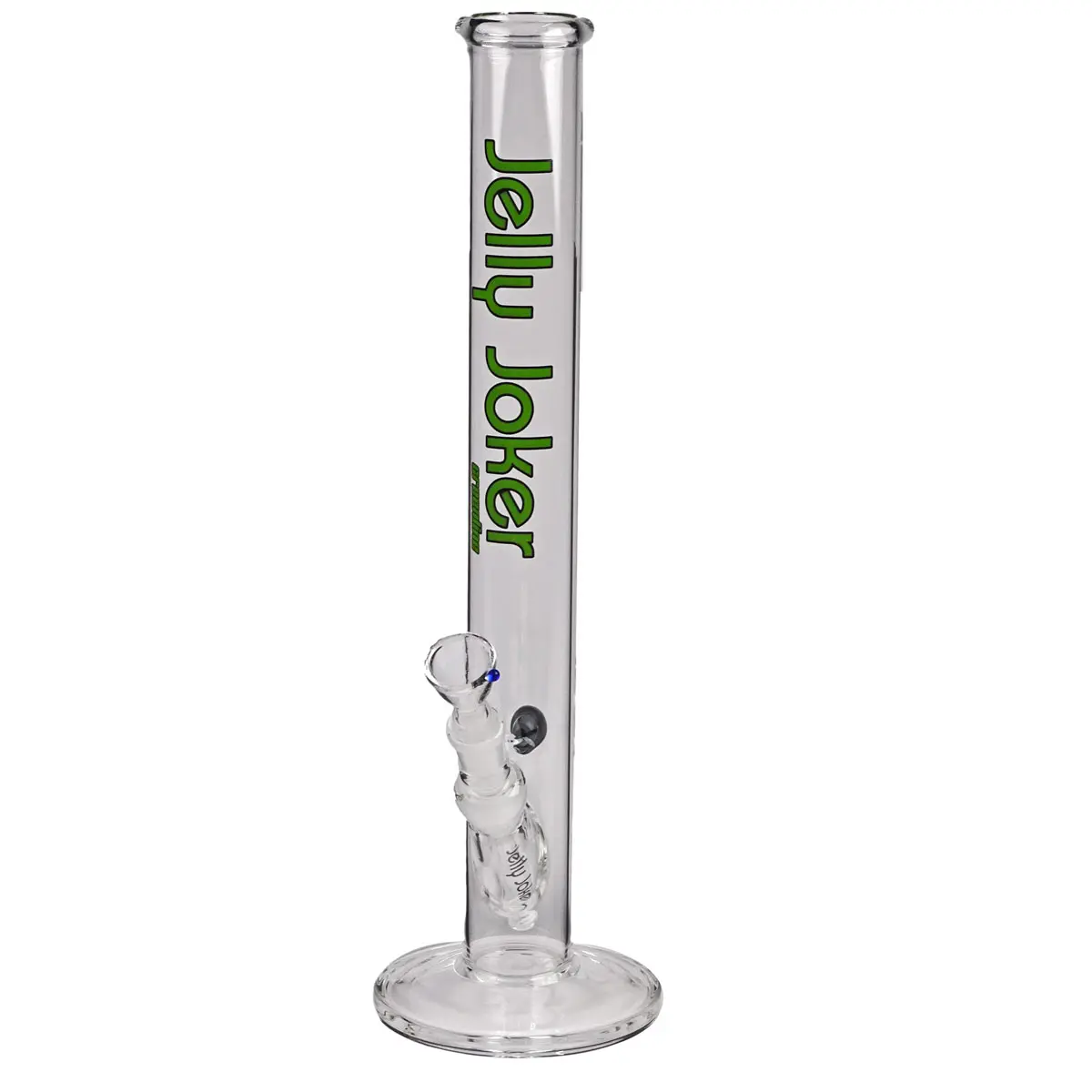 Jelly Joker Glass Bong 'Straight Greenline' - 45cm
