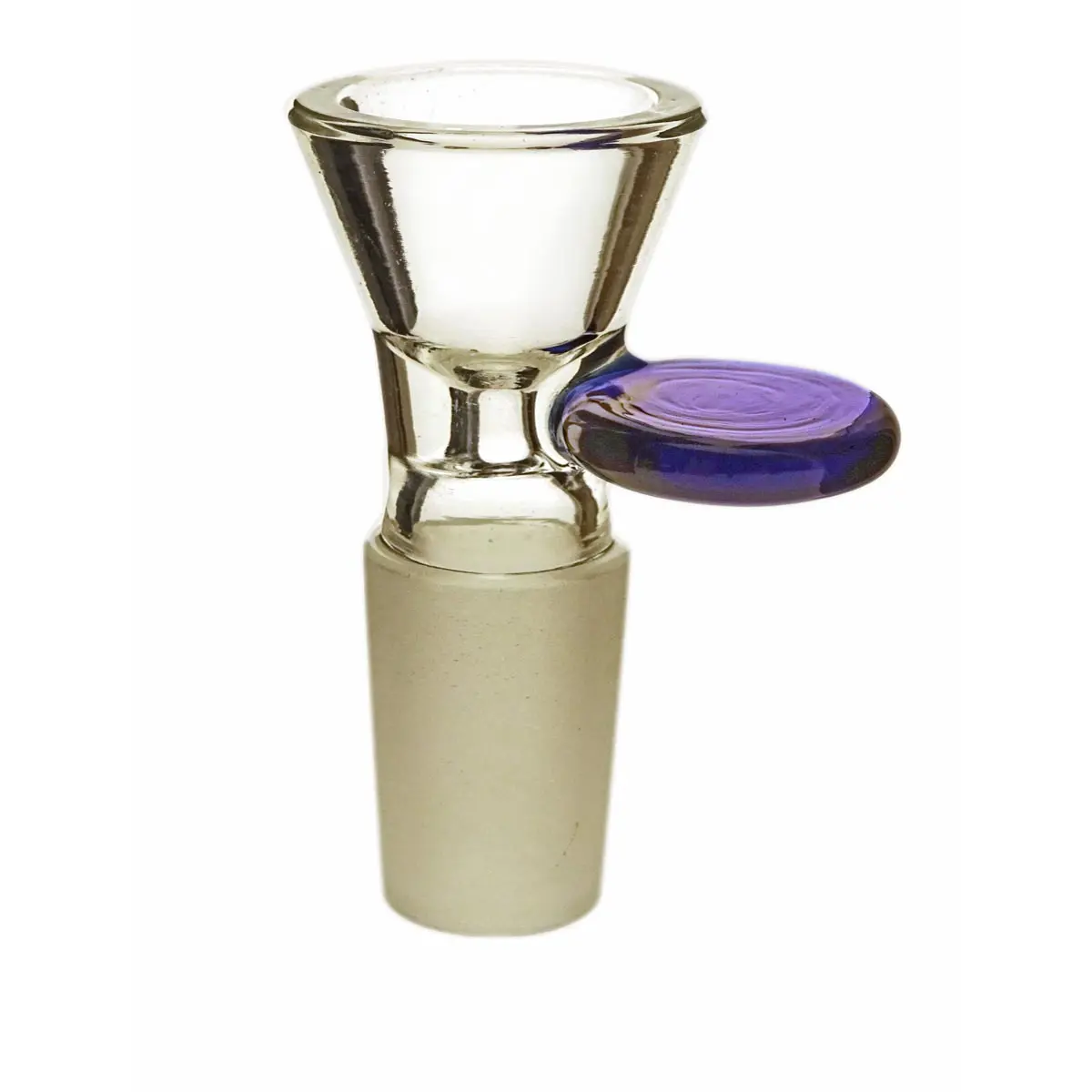 Glass Bowl 18,8 with handle - blue