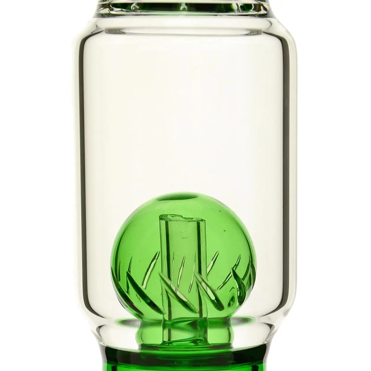 Grace Glass Bong "Rounded Green Ramona" 35 cm