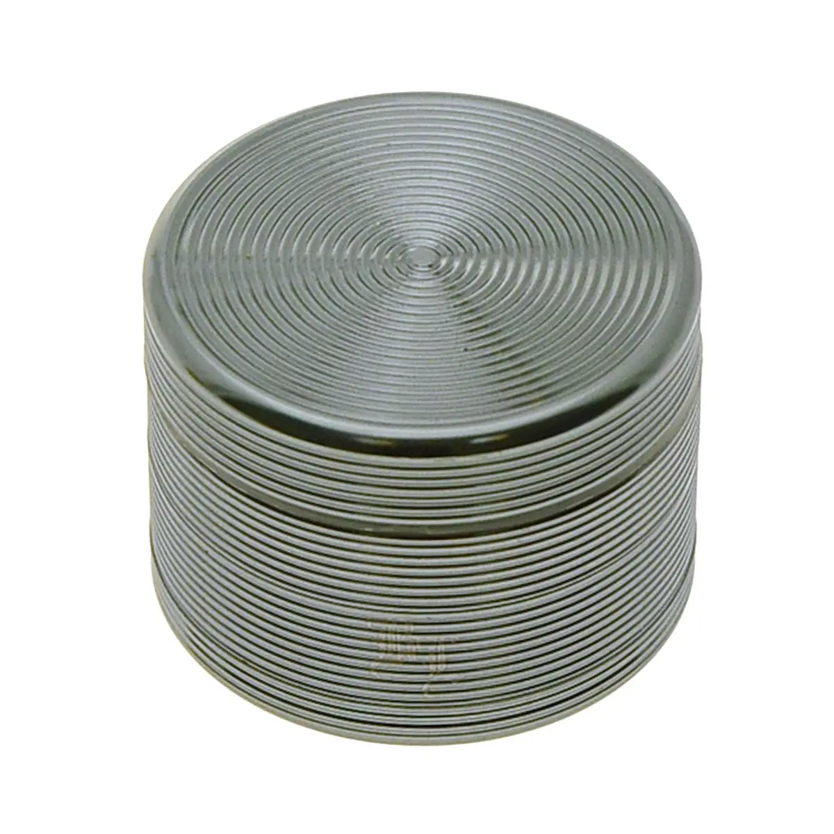 Black Leaf Pollen Grinder with Grooves grey