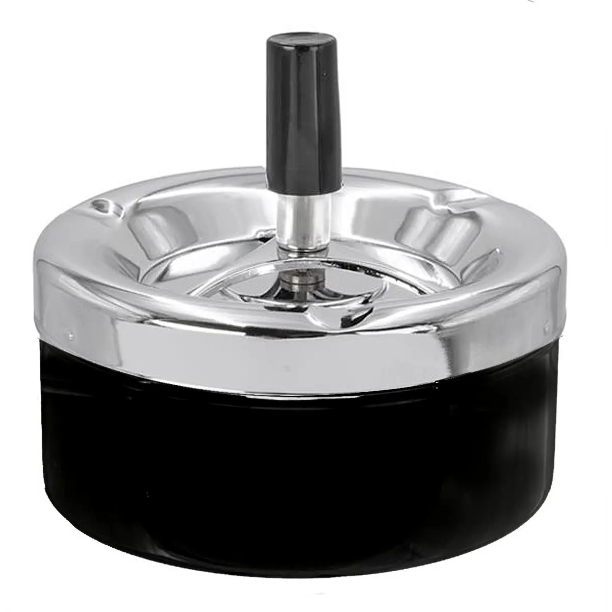 Spinning Ashtray 10?cm black