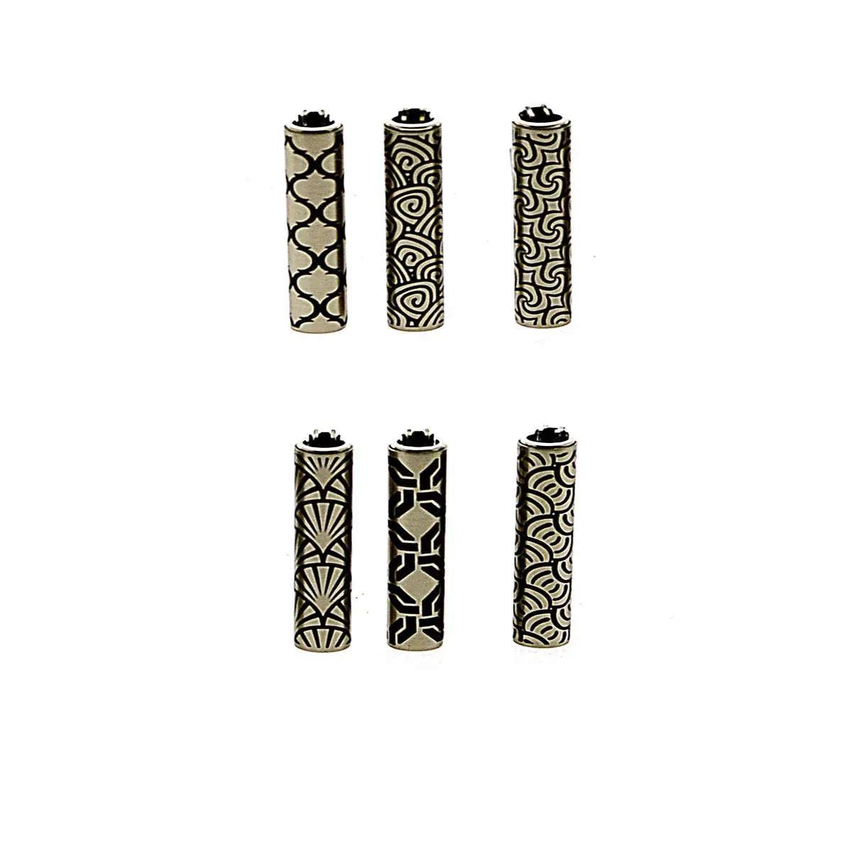 Clipper Metal Pipe Lighter cover - Geometric