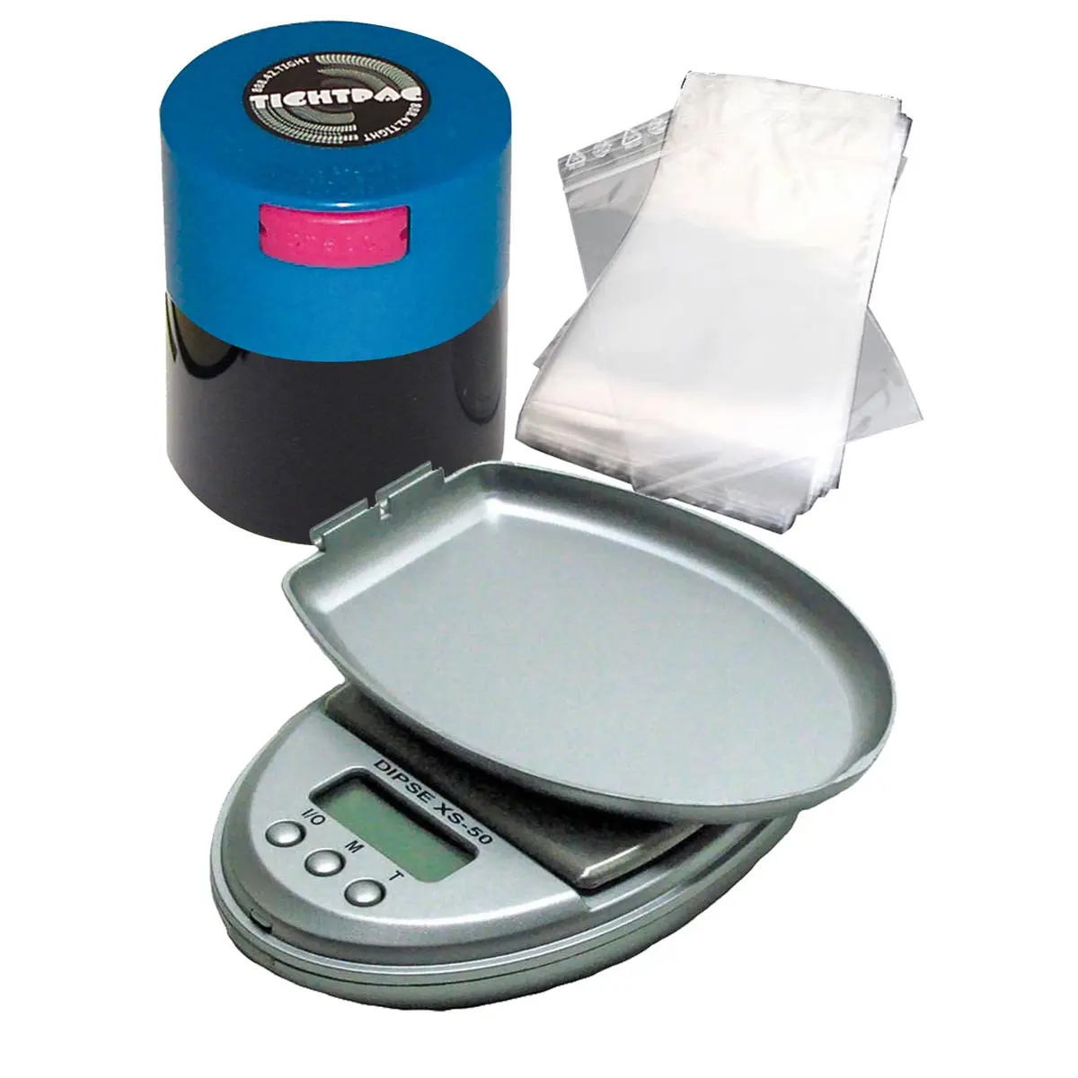 Packing-Set with digital scale, Tightvac and zip bags