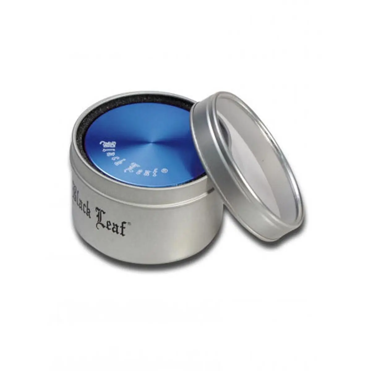 Black Leaf 4-Part Grinder Magnet Ø 50mm Blue
