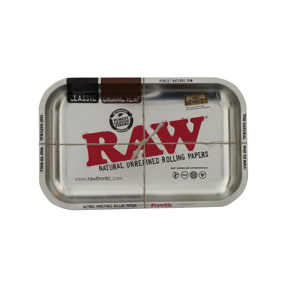 RAW Rolling Tray Small Metallic