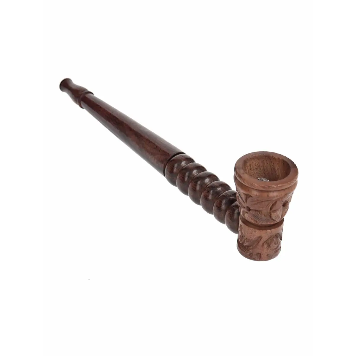 Wooden pipe for 8mm activated carbon filter