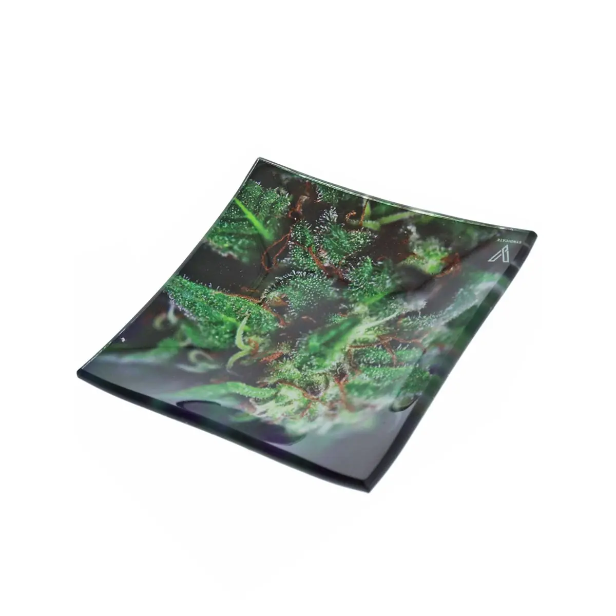 Glass Ashtray / Rolling Tray "Blue Dream"