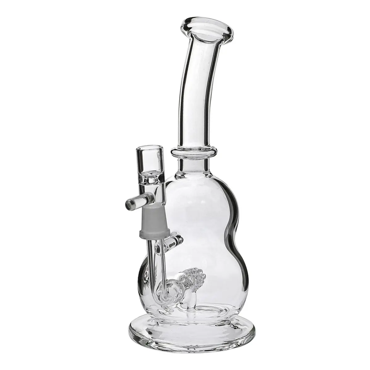 Black Leaf Bird Cage Glass Bong with Cage Percolator