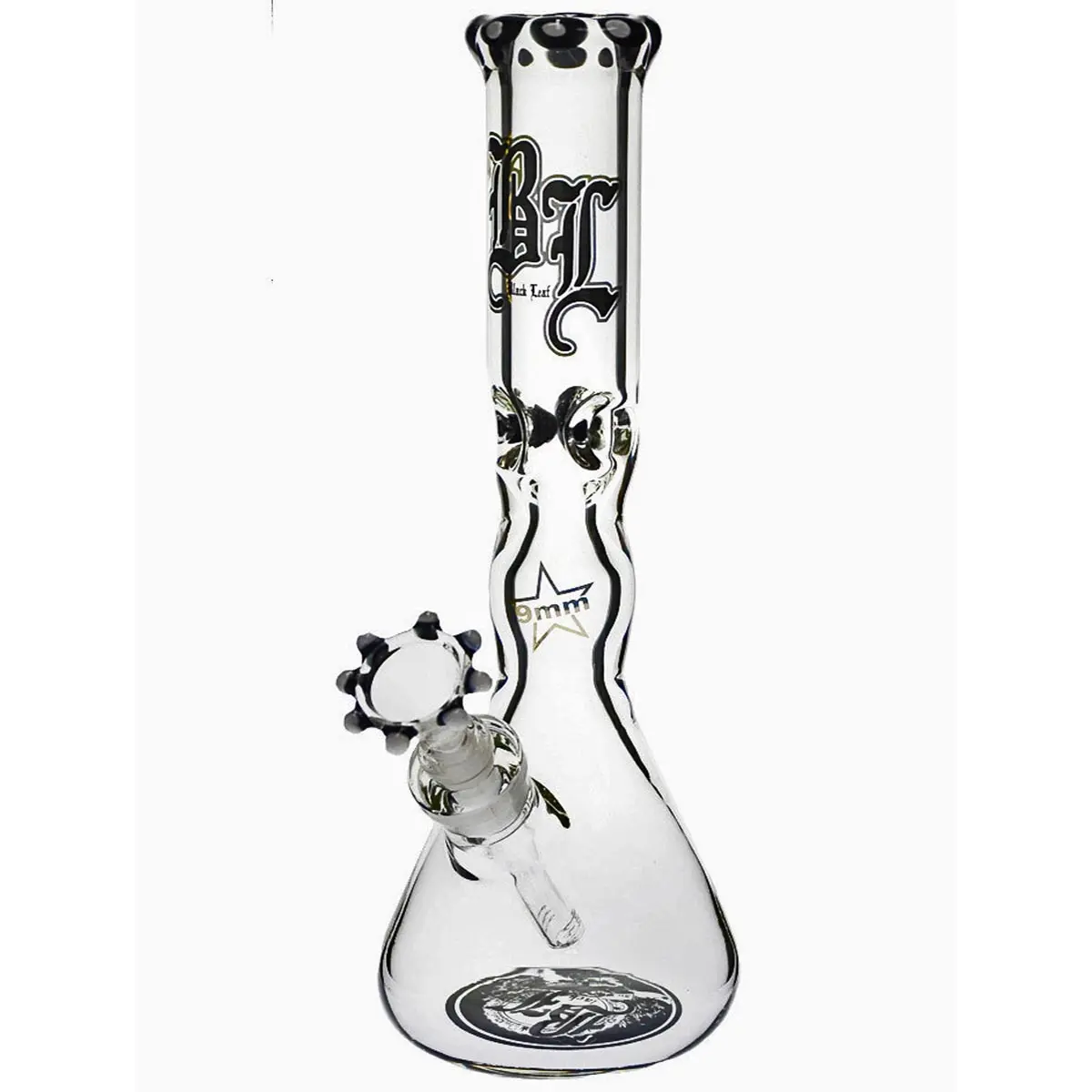 Black Leaf 9mm Bong "Sölid Smökynator" - black