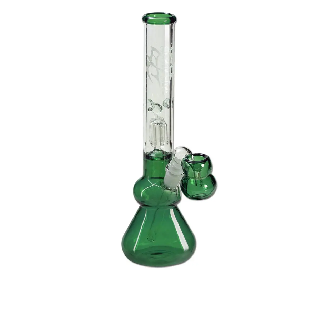 Black Leaf Percolator Bong ICE 30cm green