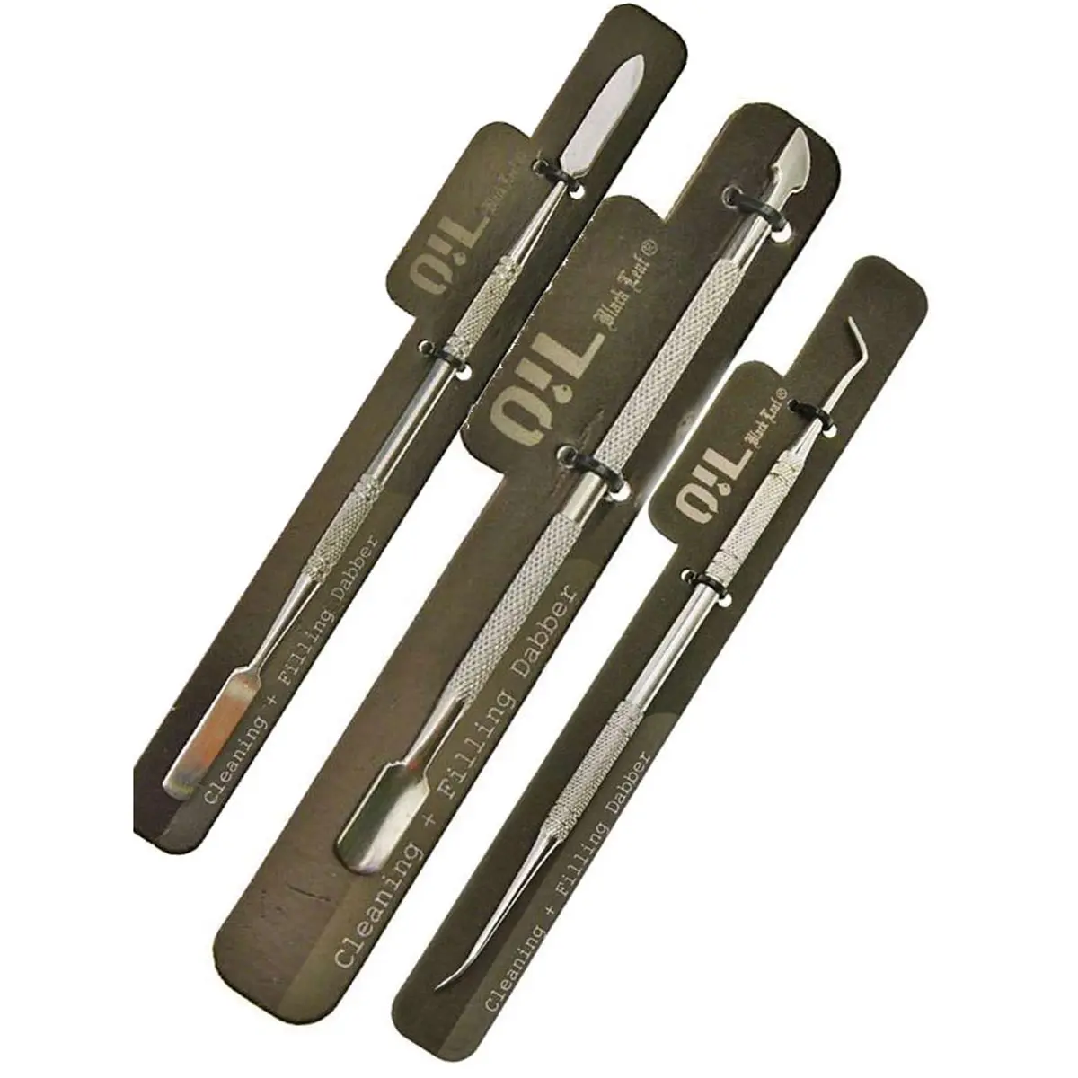 Black Leaf Dabbing Tool Stainless Steel