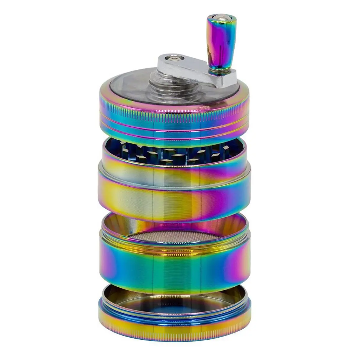 Grace Glass Amsterdam Crank Grinder - rainbow 53mm