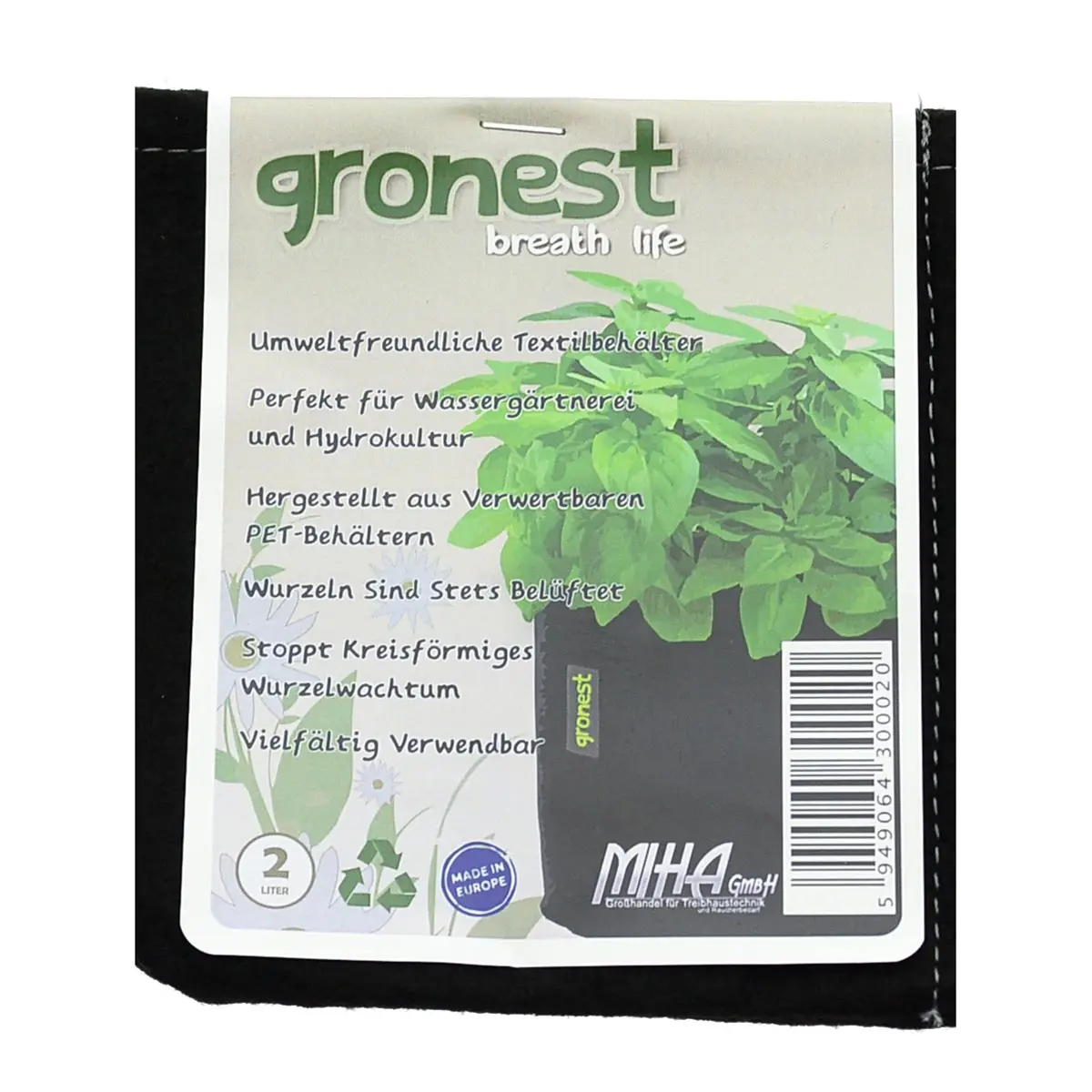 Gronest-Grow bag, 2 liters