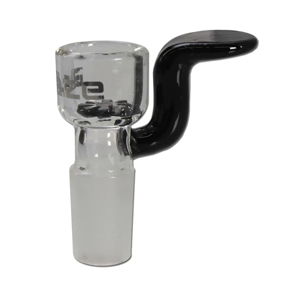 Blaze glass bowl with screen + handle 14.5 black