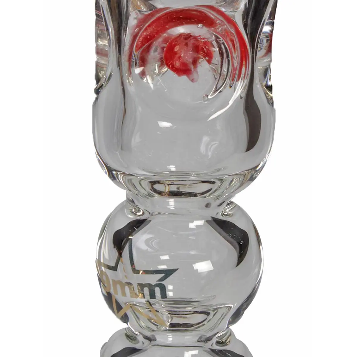 Black Leaf 9mm Bong "Sölid Smökynator" red/yellow