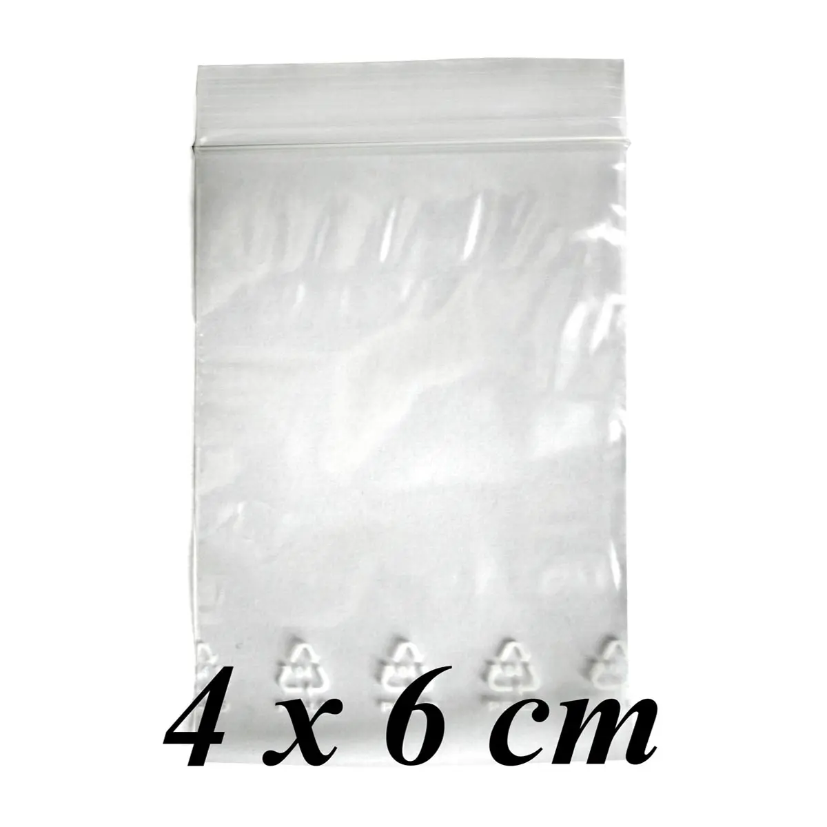 Zip Bags - 100 pcs.   size 4x6cm - clear