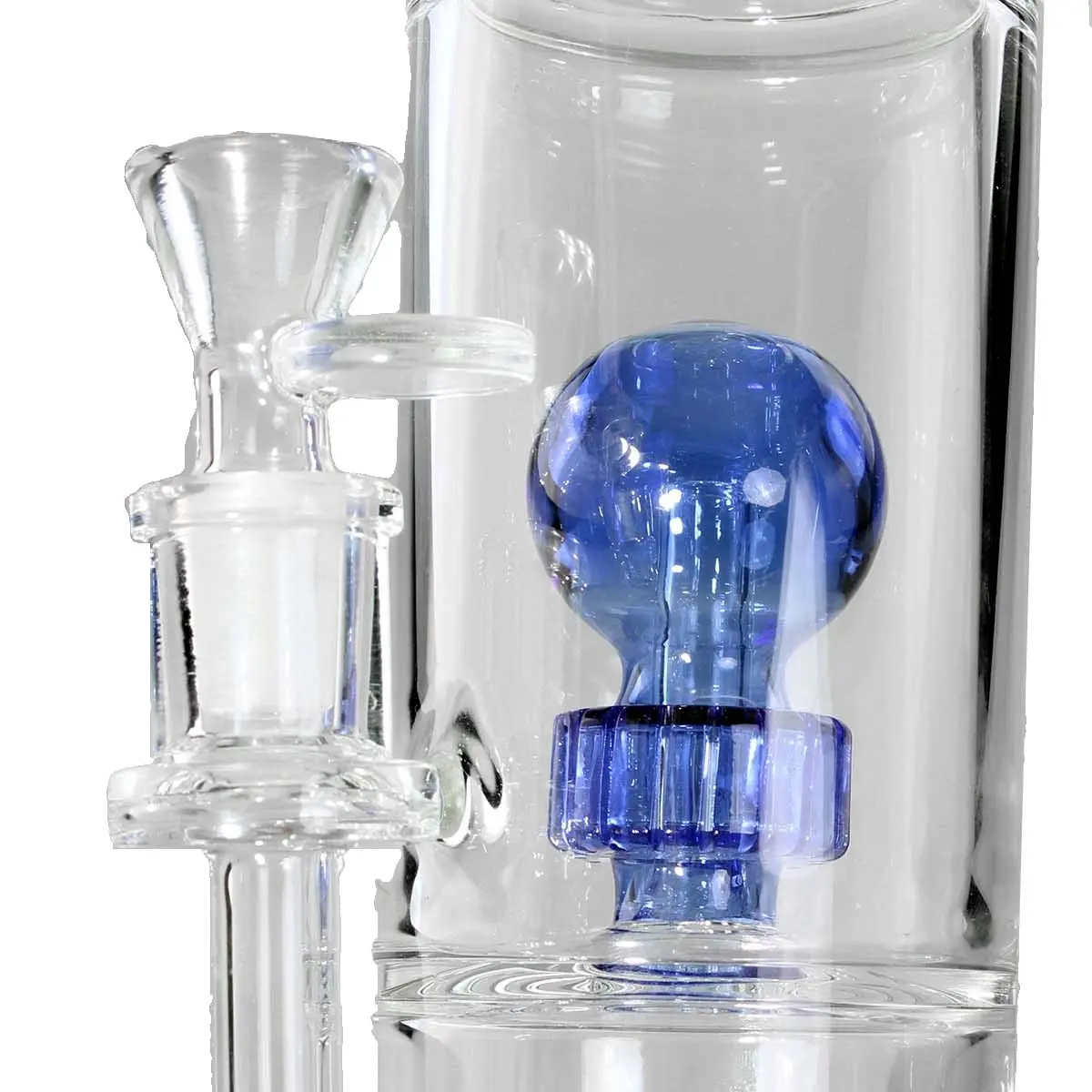 Black Leaf Percolator Bong 'Blue Hour' 37cm