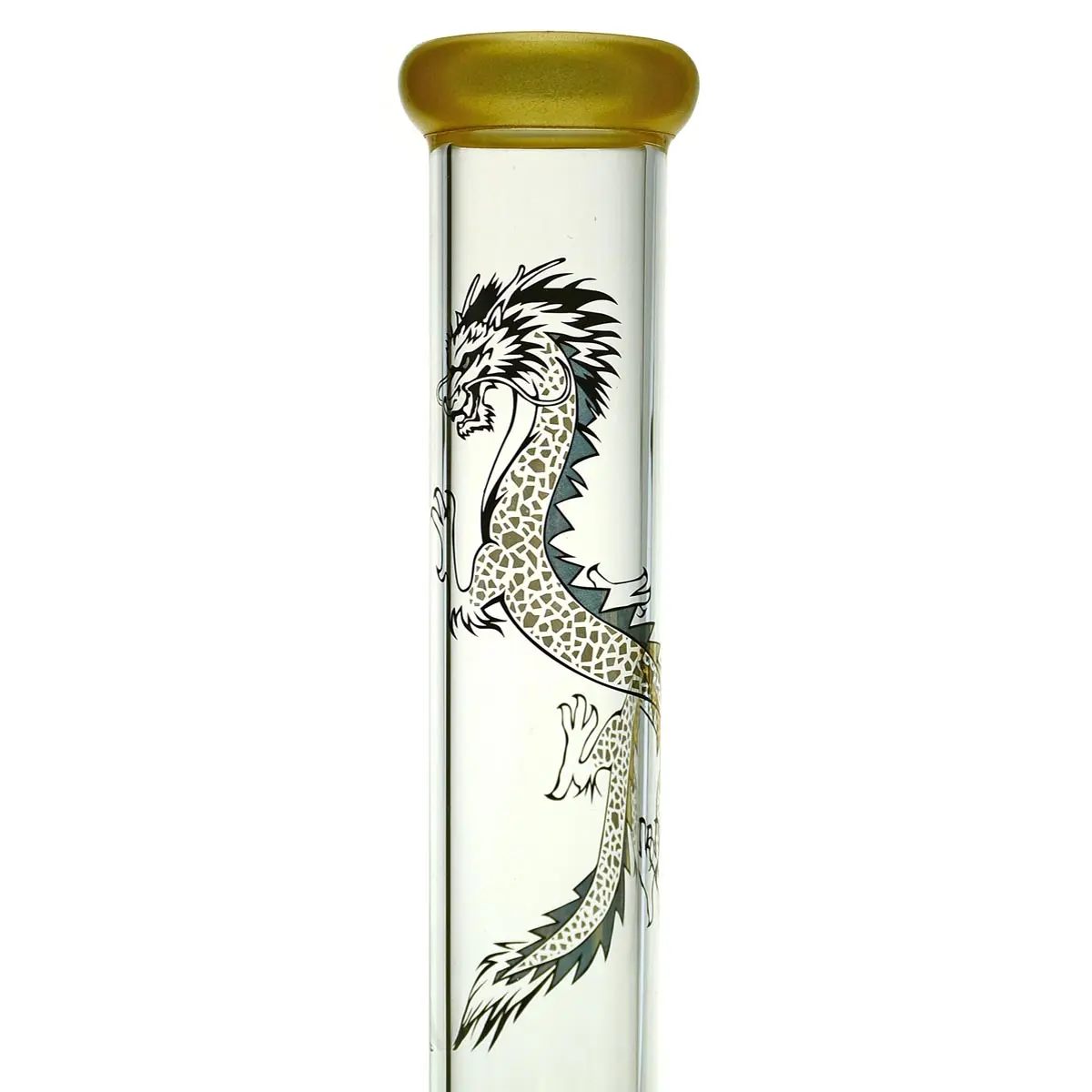 Black Leaf Bong GTI Golden Dragon straight