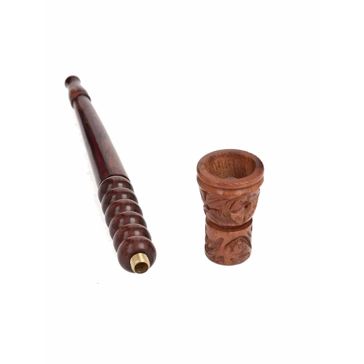 Wooden pipe for 8mm activated carbon filter
