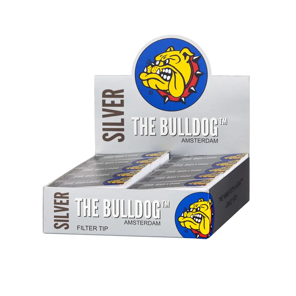 The Bulldog Silver Filter Tips Wide - 50x