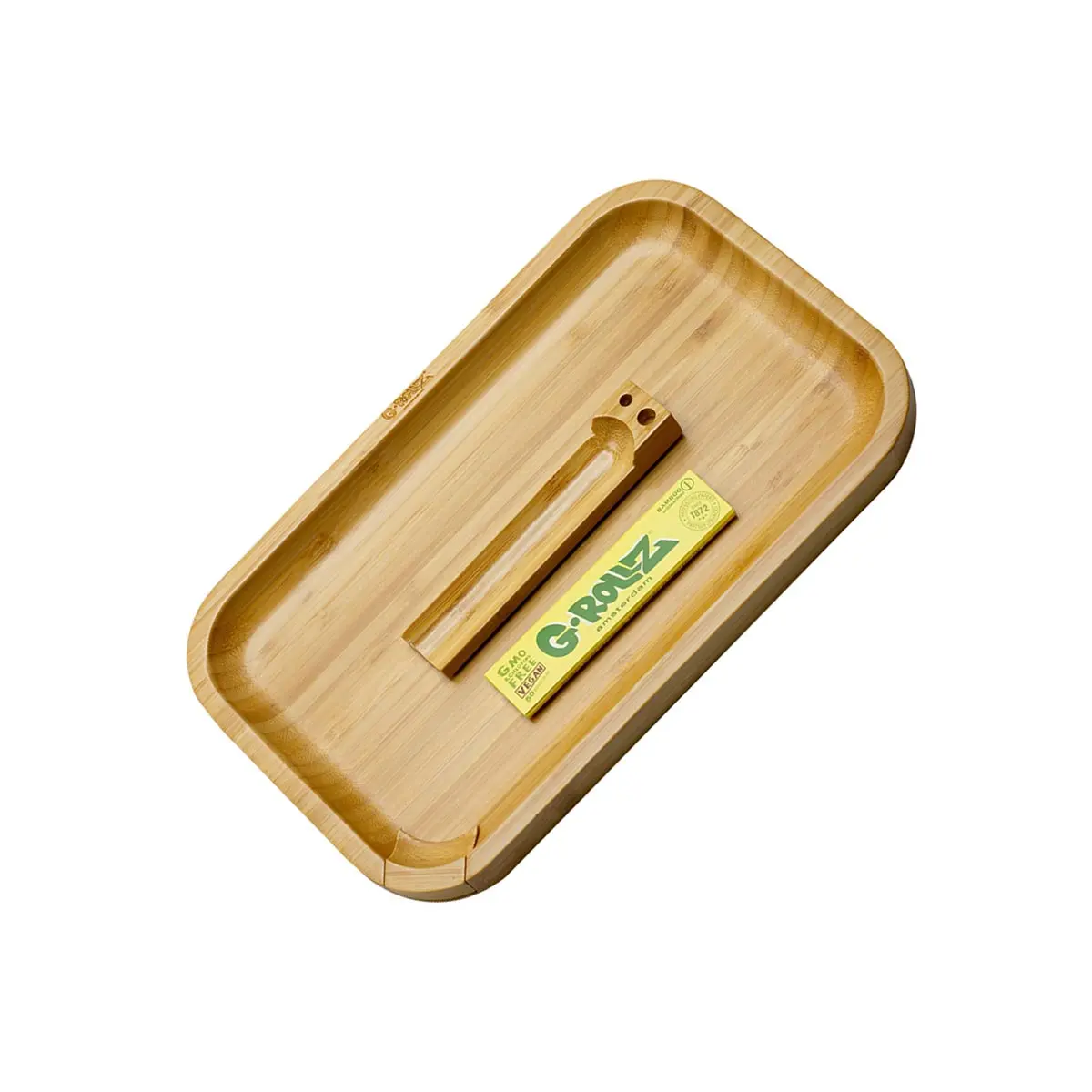 G-Rollz Bamboo Rolling Tray - big
