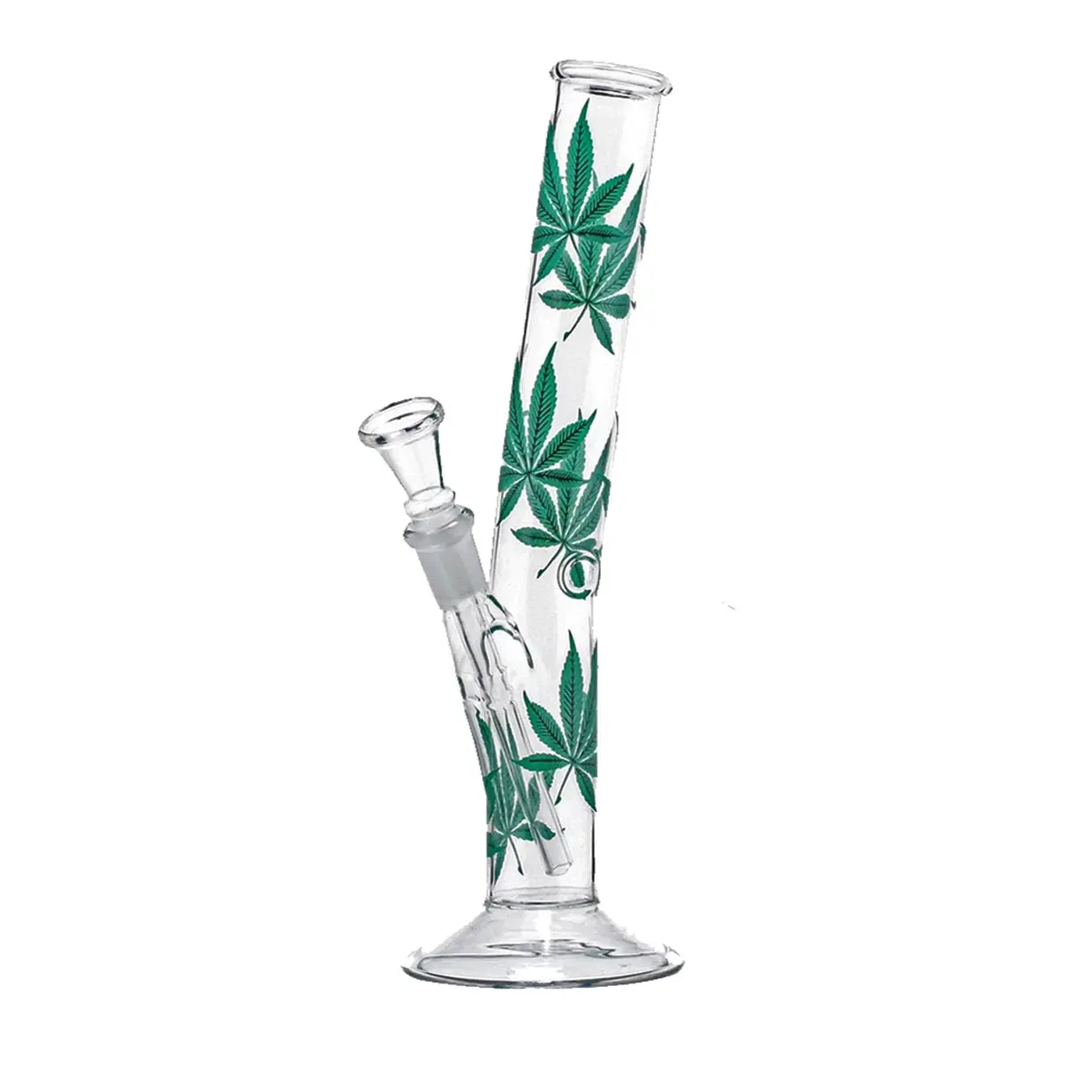Multileaf Glass Bong curved 26cm 14,5