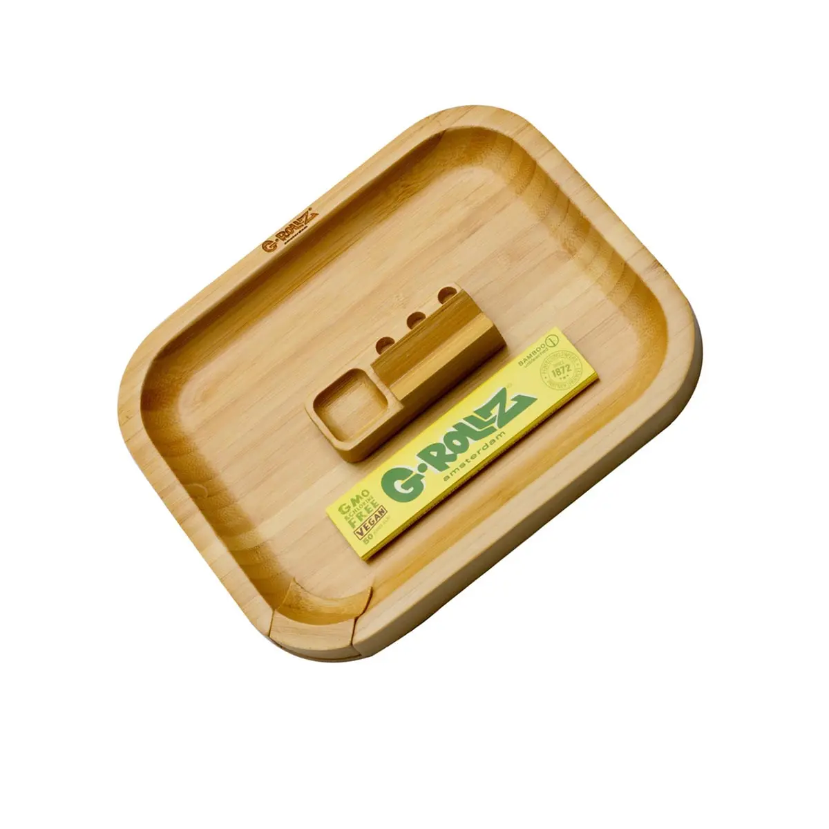 G-Rollz Bamboo Rolling Tray - small