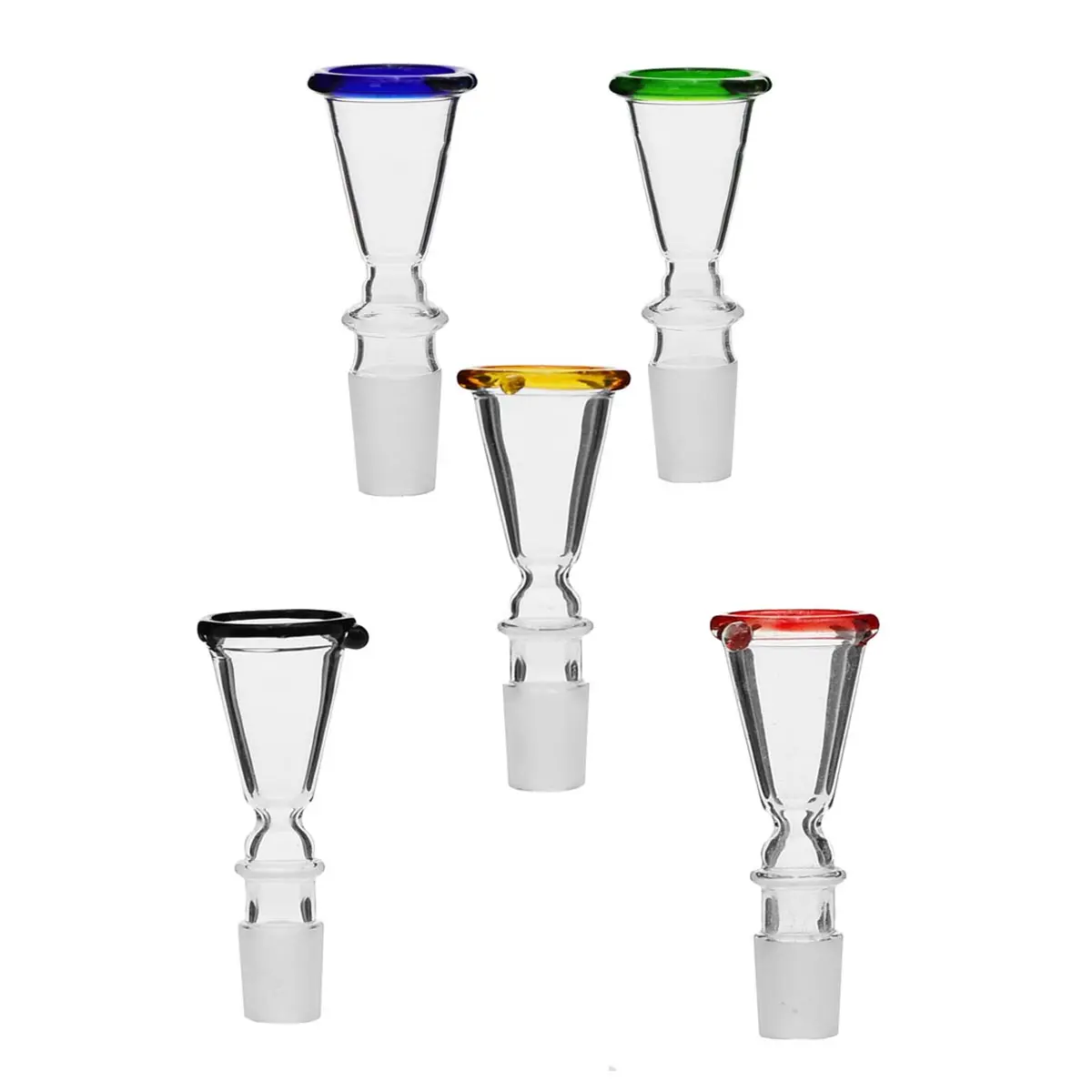 Glass bowl conical with rim 18.8