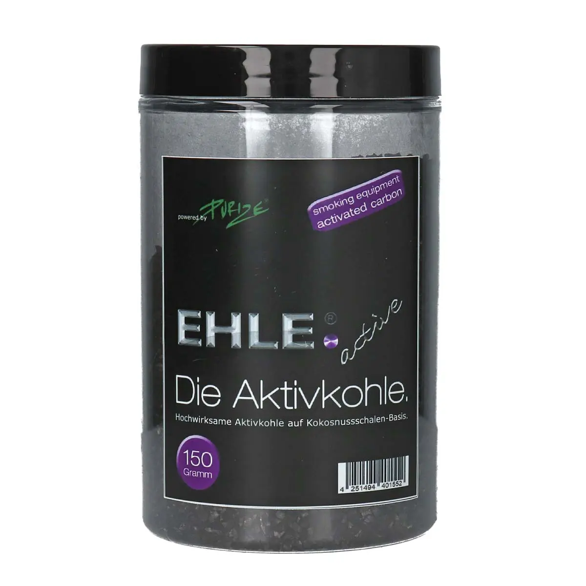 EHLE activated carbon powered by Purize - 150g