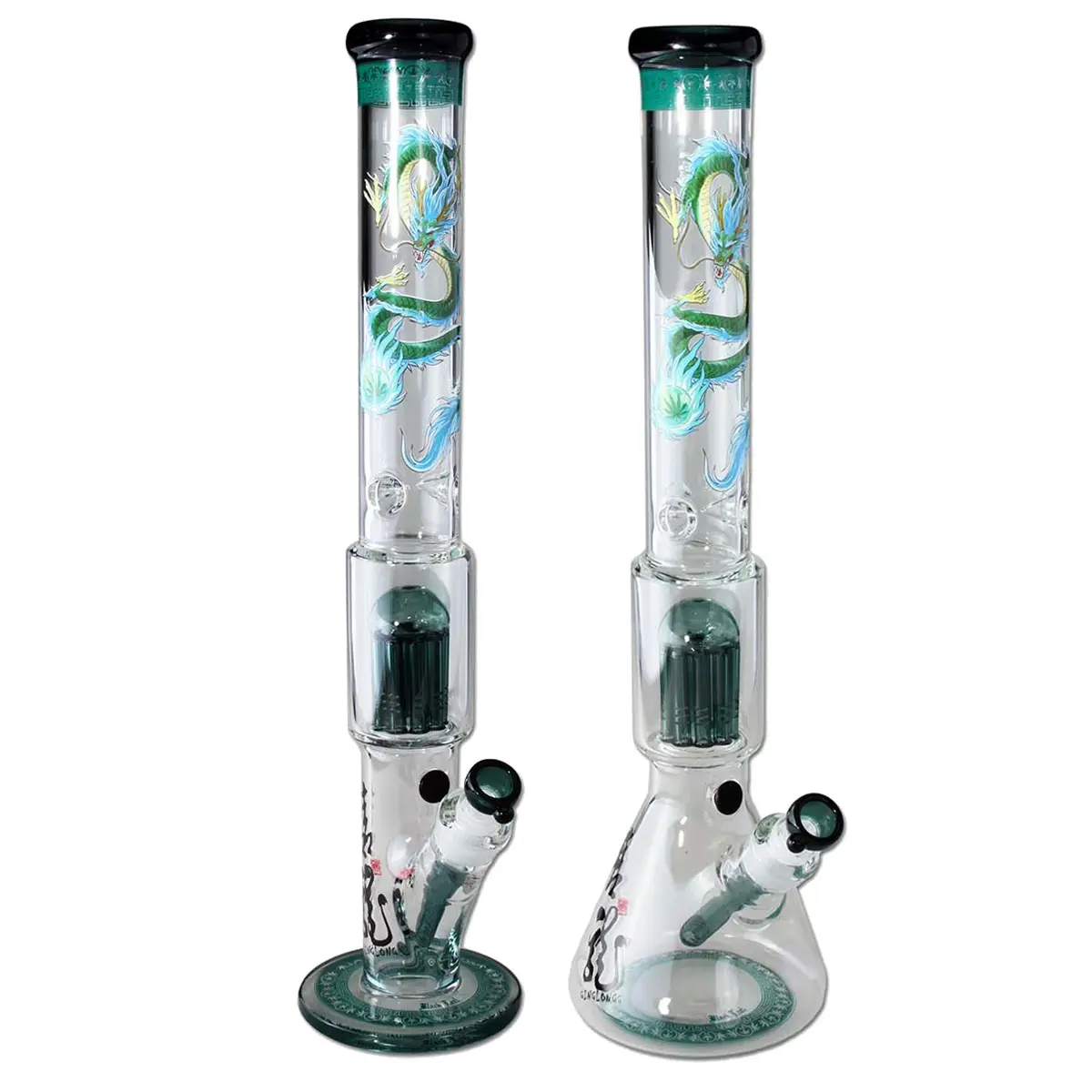 Black Leaf 'Qinglong' Percolator Bong 49 cm
