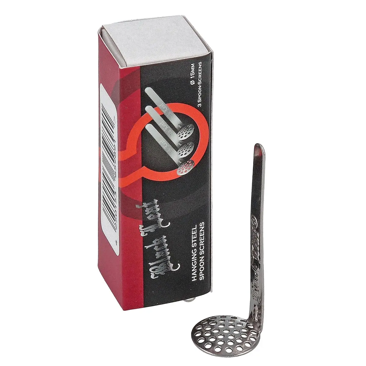 Black Leaf Pipe Screens - 3 pieces, 15 mm