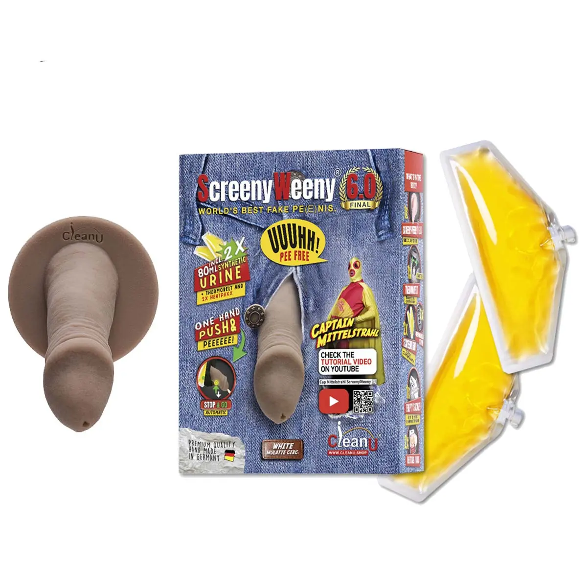 Screeny Weeny 6.0 white mulatte - Circumsized