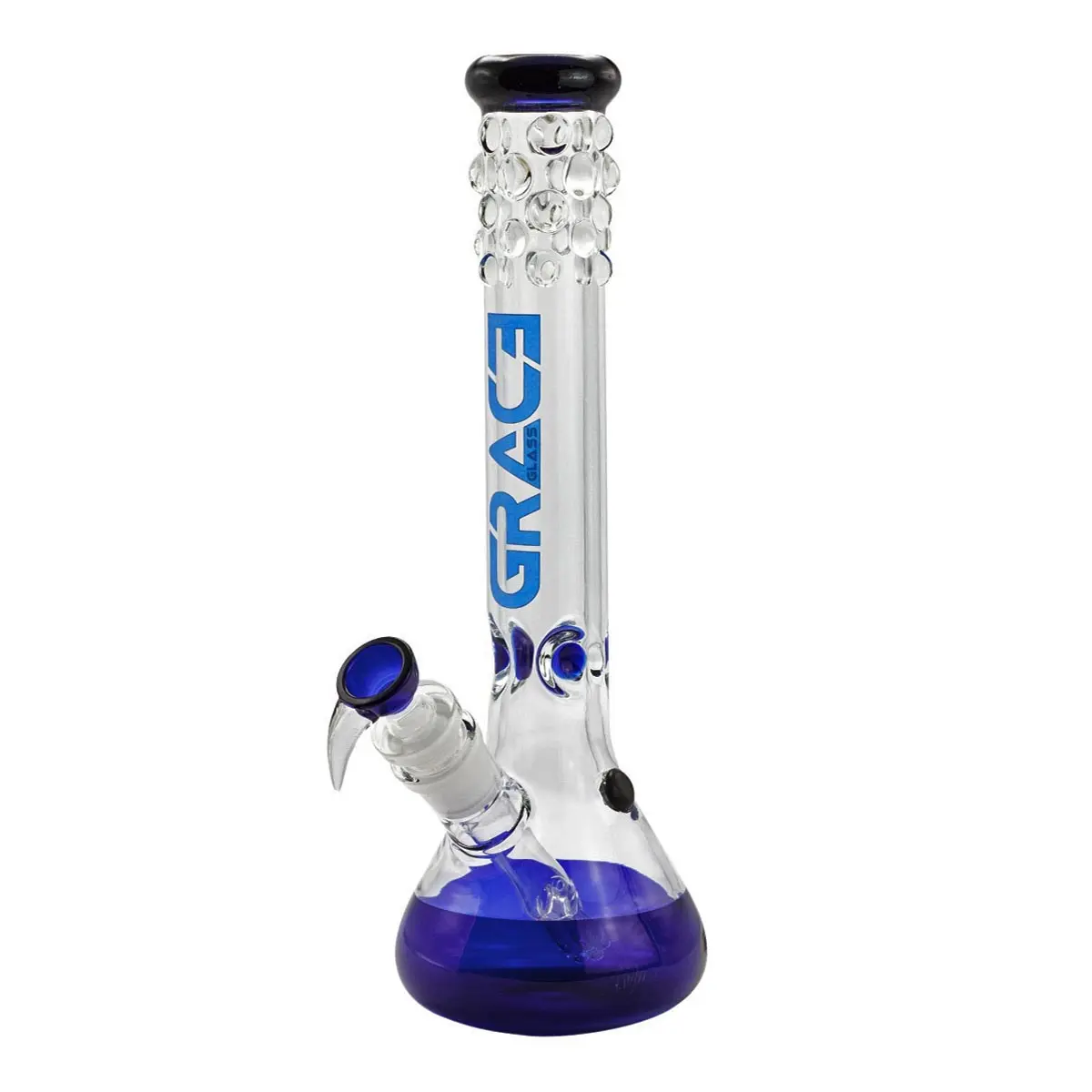 Grace Glass Bong 'Pearl' - blue