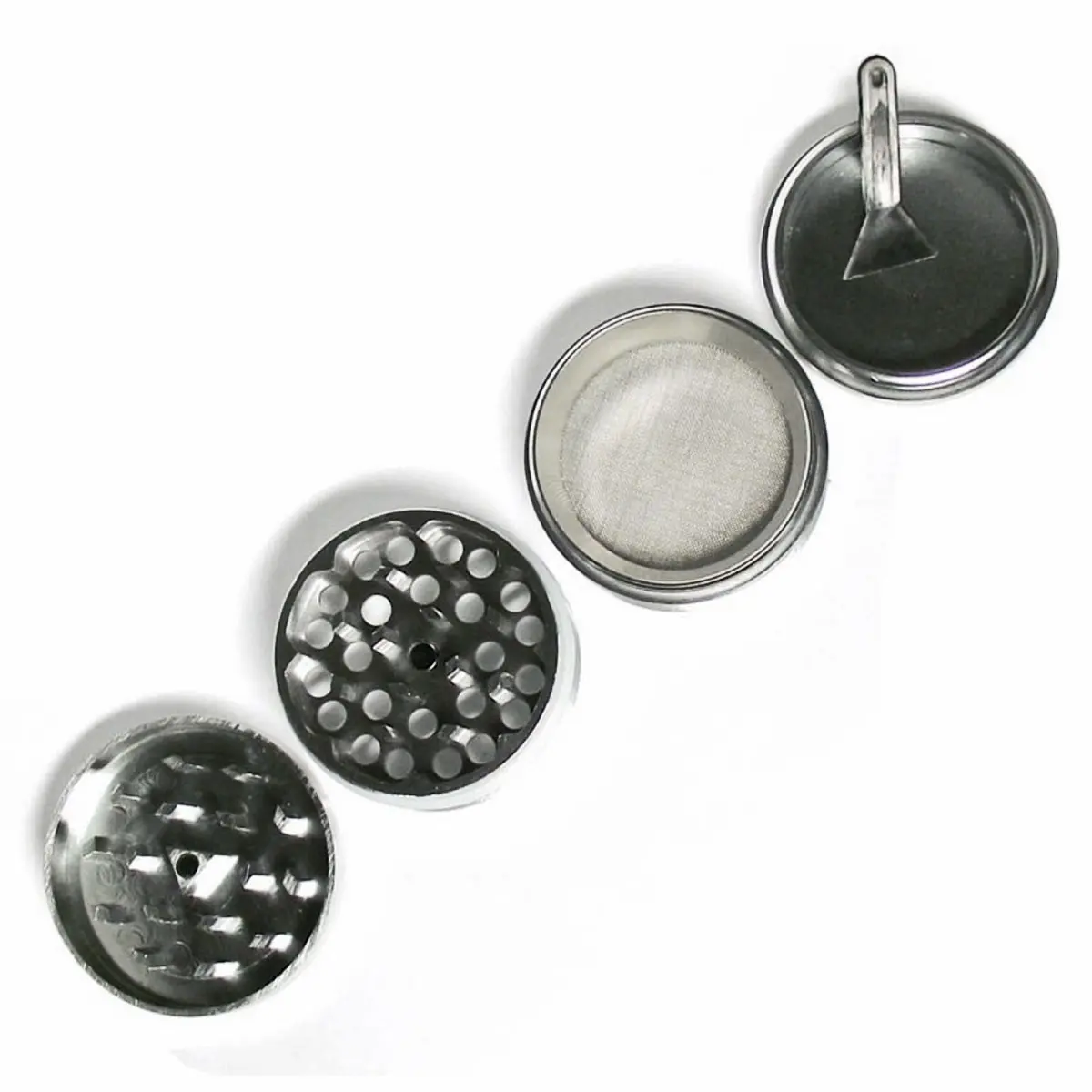Rippled aluminum grinder