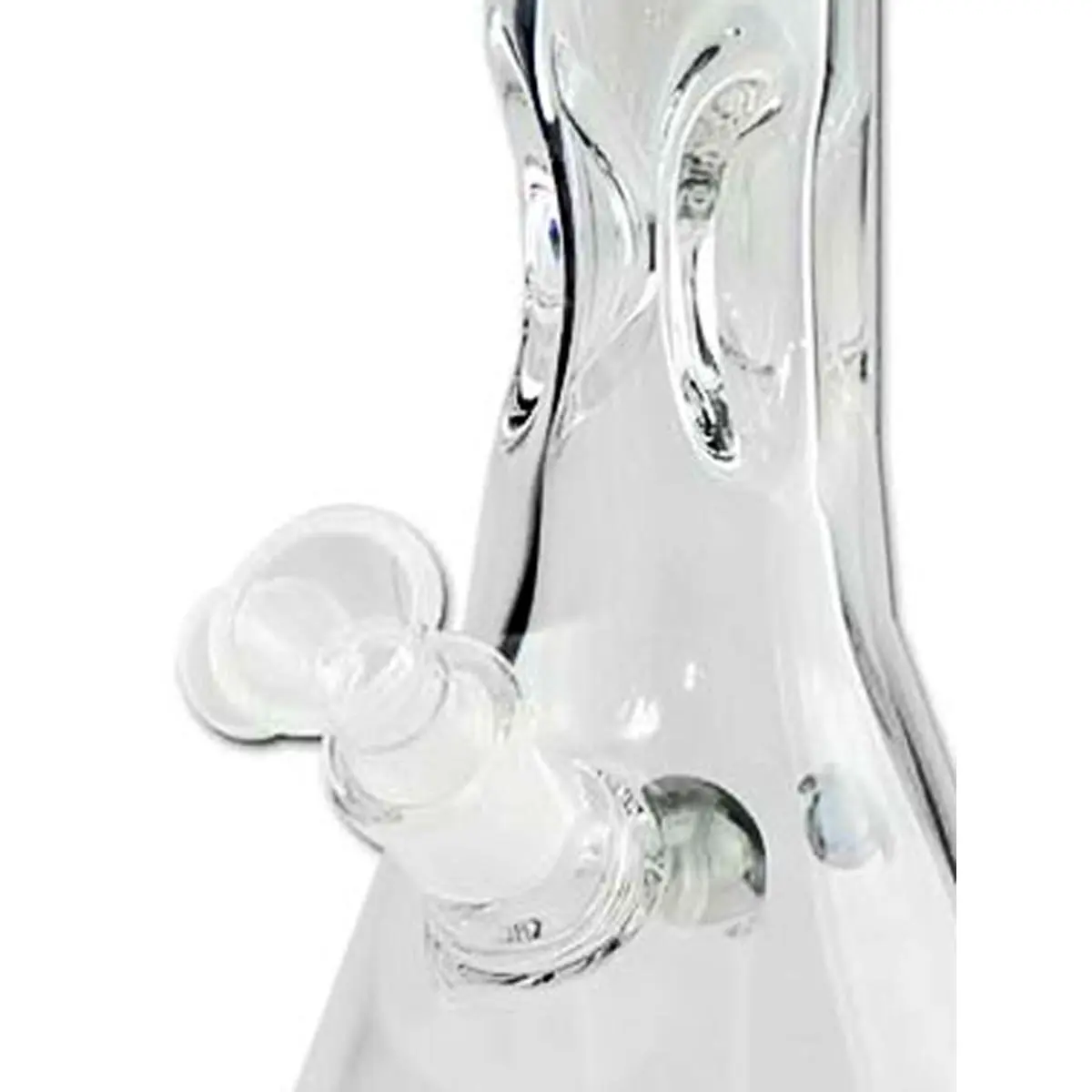 Black Leaf ice bong with drum percolator 40cm