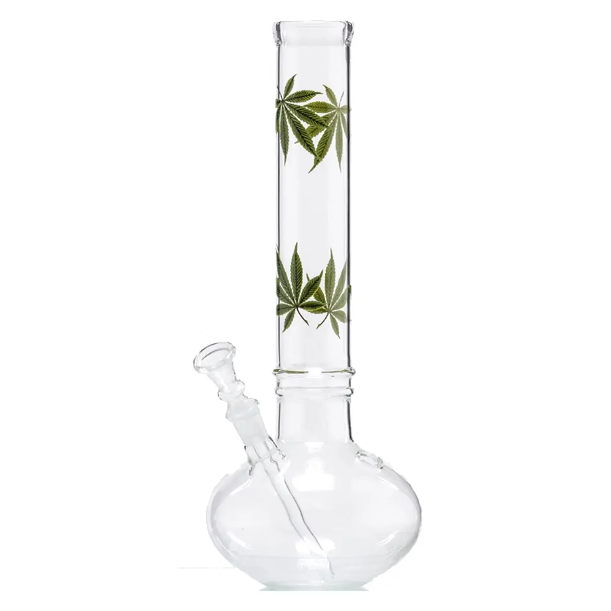 Multi Leaf Bong with Belly and Grip Grooves 35cm 14.5